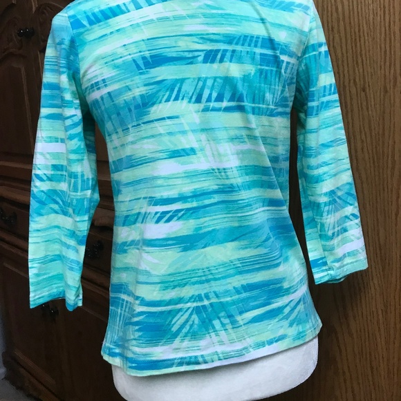 Vintage Ruby Rd. PS Top Boat Neck, Pull over Top - Picture 5 of 6